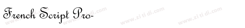 French Script Pro字体转换